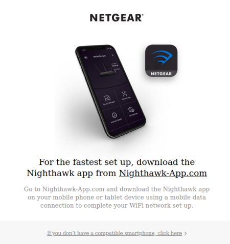 Bild: Screenshoot der WEB-UI der Routerkonfiguration Netgear 6120